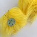 Yellow Furry LED Pillar Candle — Funky