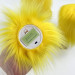 Yellow Furry LED Pillar Candle — Luxury