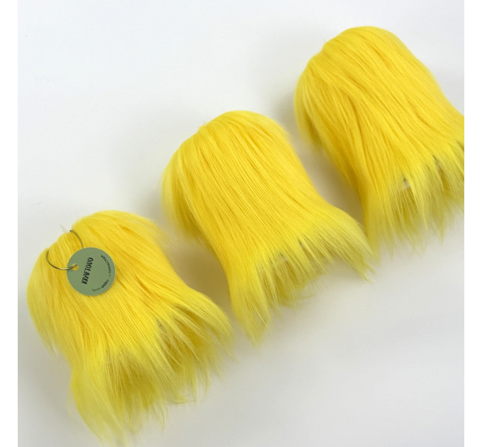 Yellow Furry LED Pillar Candle — Luxury