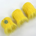 Yellow Furry LED Pillar Candle — Luxury