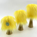 Yellow Furry LED Pillar Candle — Luxury