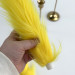 Yellow Furry LED Taper Candle — Funky
