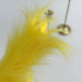 Yellow Furry LED Taper Candle — Funky
