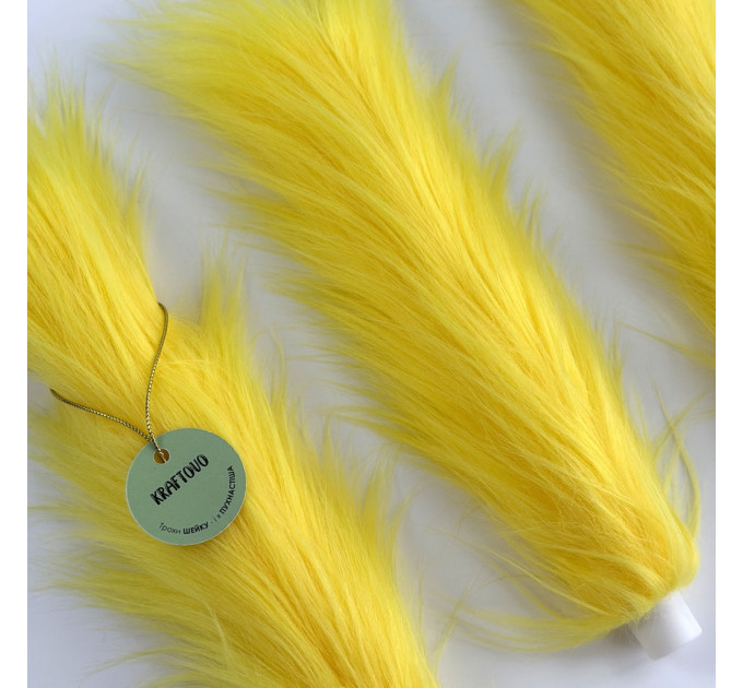 Yellow Furry LED Taper Candle — Funky
