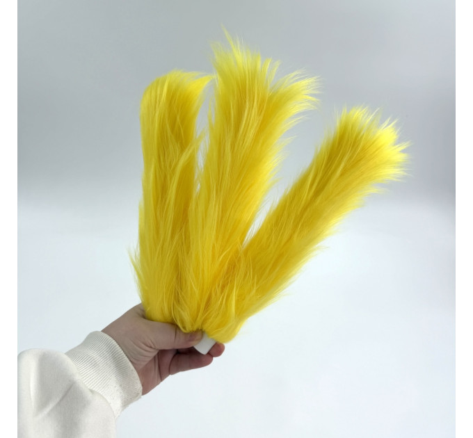 Yellow Furry LED Taper Candle — Funky