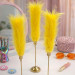 Yellow Furry LED Taper Candle — Funky