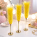 Yellow Furry LED Taper Candle — Funky