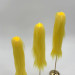 Yellow Furry LED Taper Candle — Luxury