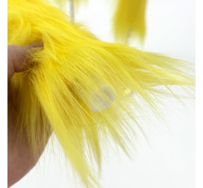 Yellow Furry LED Taper Candle — Luxury