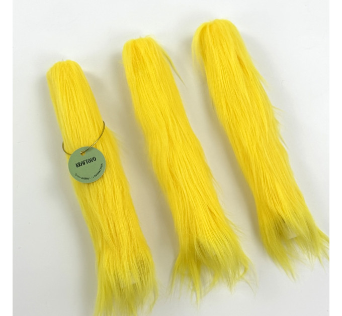 Yellow Furry LED Taper Candle — Luxury