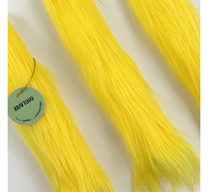 Yellow Furry LED Taper Candle — Luxury