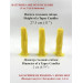 Yellow Furry LED Taper Candle — Luxury