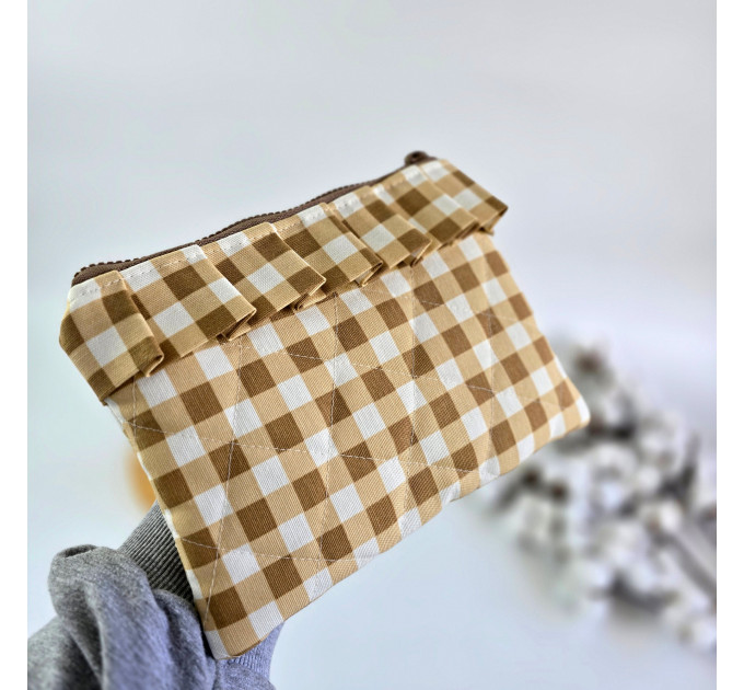 Coffee Checkered E-Reader Sleeve