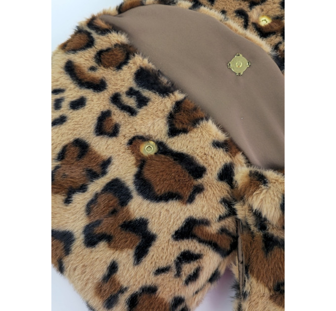 Leopard Faux Fur Book Sleeve for Journals, Notebooks & Planners