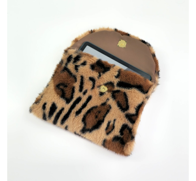 Leopard Faux Fur Book Sleeve for Journals, Notebooks & Planners