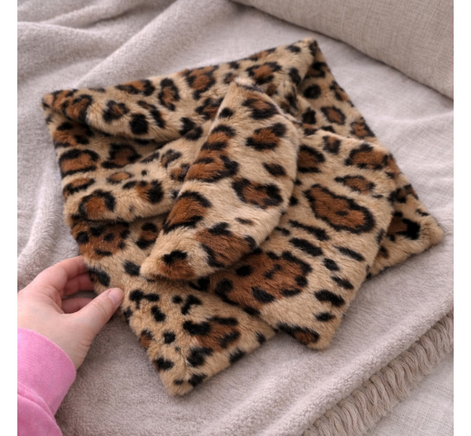 Leopard Faux Fur Book Sleeve for Journals, Notebooks & Planners