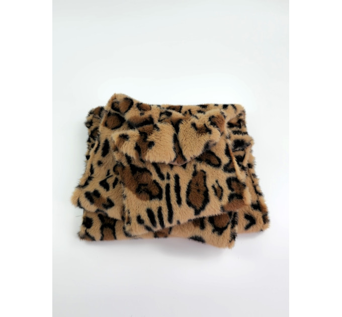 Leopard Faux Fur Book Sleeve for Journals, Notebooks & Planners