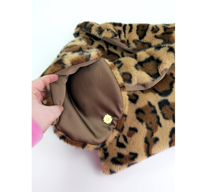 Leopard Faux Fur Book Sleeve for Journals, Notebooks & Planners