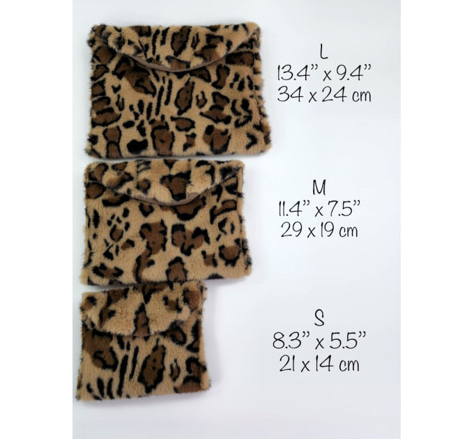 Leopard Faux Fur Book Sleeve for Journals, Notebooks & Planners