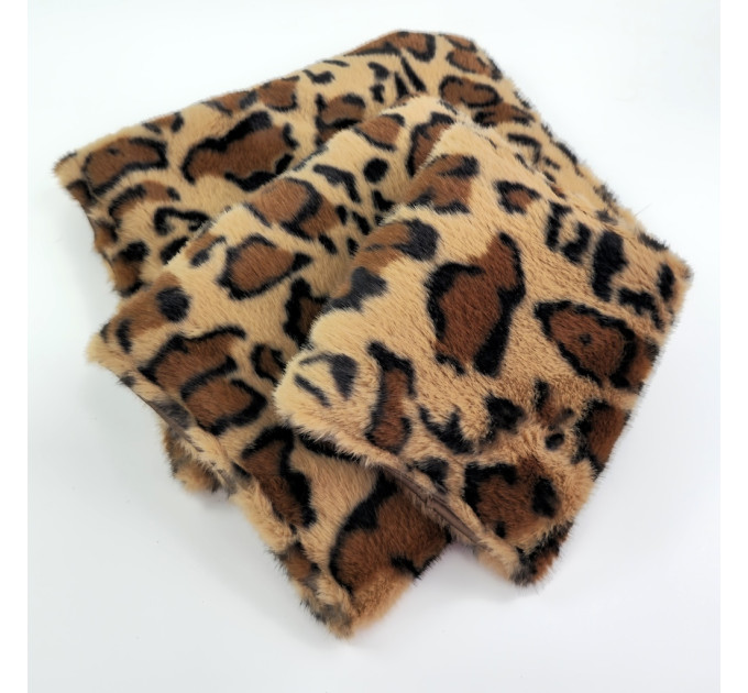 Leopard Faux Fur Book Sleeve for Journals, Notebooks & Planners
