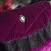 Purple Gothic Velvet Book Sleeve with Black Lace & Cameo