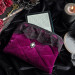 Purple Velvet Laptop Sleeve with Black Lace