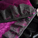 Purple Velvet Laptop Sleeve with Black Lace