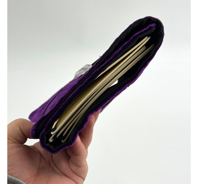 Refillable Witch Journal with Botanical Velvet Cover