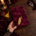 Refillable Witch Journal with Botanical Velvet Cover