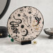 Round Witchy Earring Organizer with Snake and Celestial Symbols