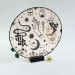 Round Witchy Earring Organizer with Snake and Celestial Symbols