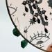 Round Witchy Earring Organizer with Snake and Celestial Symbols