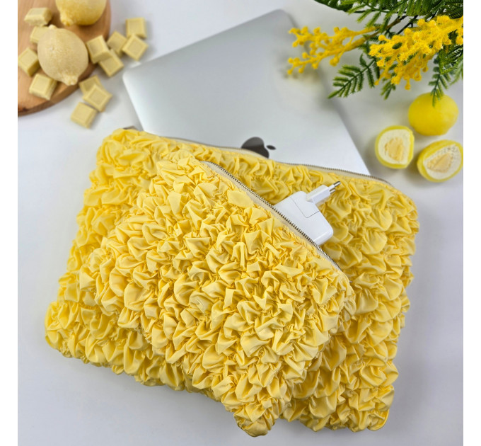 Puffy Butter Yellow Laptop Sleeve