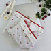 Laptop sleeve with cherries and ruffles