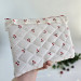 Laptop sleeve with cherries and ruffles