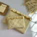Butter yellow laptop sleeve with ruffles