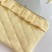 Butter yellow tablet sleeve with ruffles