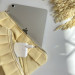 Butter yellow tablet sleeve with ruffles
