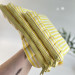 Yellow striped E-reader sleeve with ruffles
