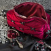 Large Burgundy Goth Cosmetic Bag