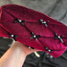 Large Burgundy Goth Cosmetic Bag