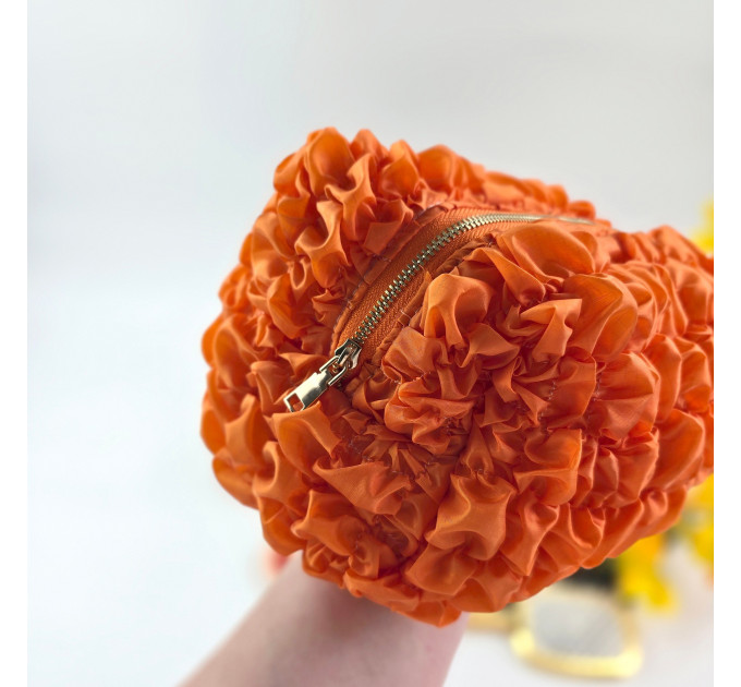 Large Grapefruit Orange Cosmetic Bag