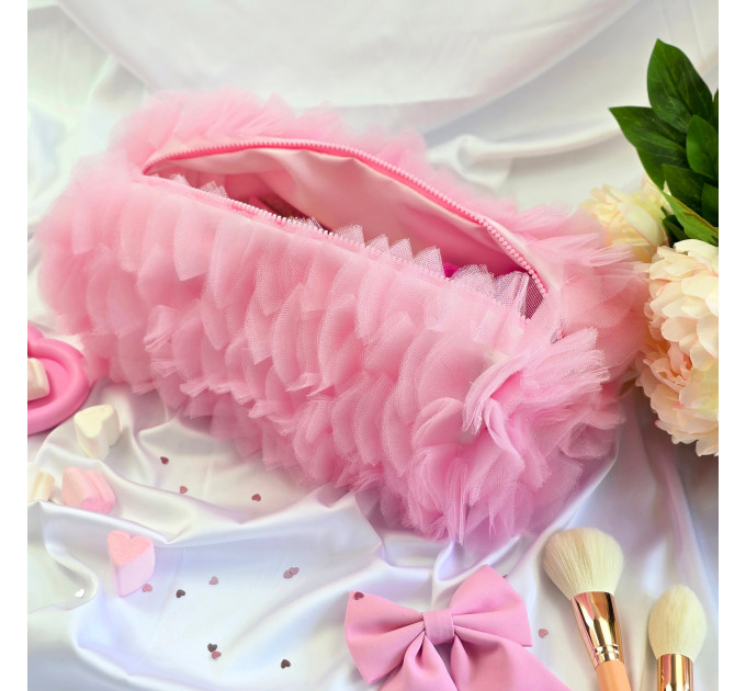 Large Pink Dollette Cosmetic Bag