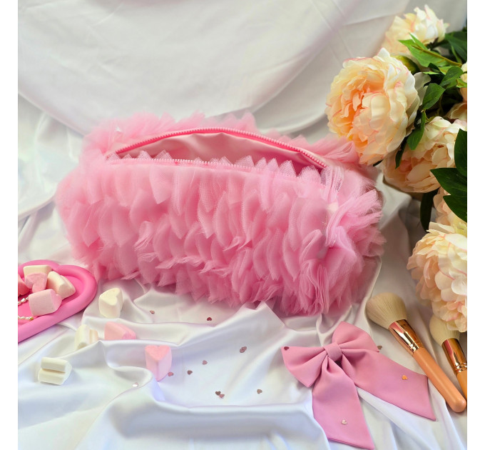 Large Pink Dollette Cosmetic Bag