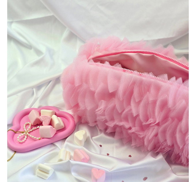 Large Pink Dollette Cosmetic Bag