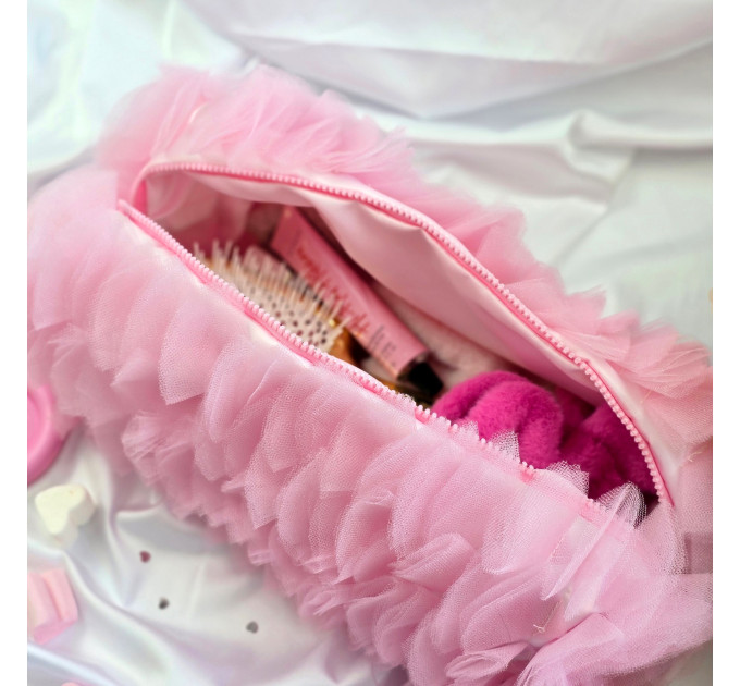Large Pink Dollette Cosmetic Bag