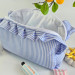 Large Sea Vibe Cosmetic Bag with Ruffles