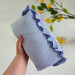 Large Sea Vibe Cosmetic Bag with Ruffles