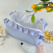 Large Sea Vibe Cosmetic Bag with Ruffles