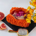 Medium Grapefruit Orange Cosmetic Bag